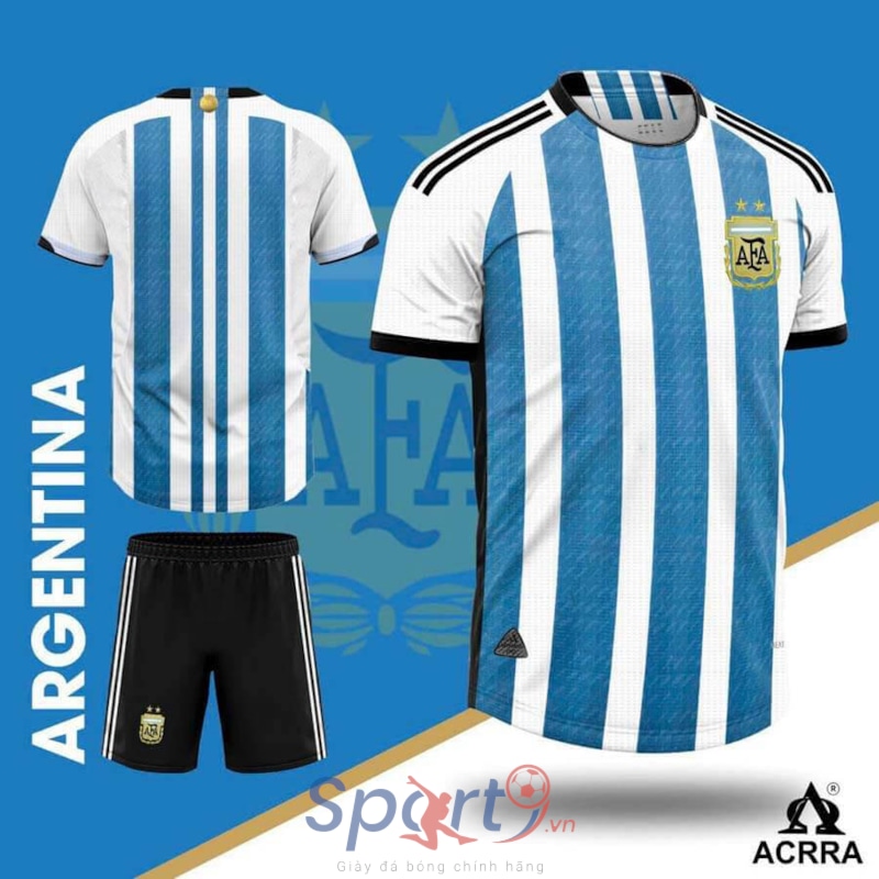 BỘ QUẦN ÁO BÓNG ĐÁ  ĐỘI TUYỂN QUỐC GIA ARGENTINA 