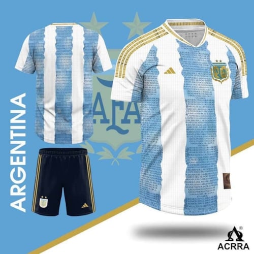 BỘ QUẦN ÁO BÓNG ĐÁ  ĐỘI TUYỂN QUỐC GIA ARGENTINA 