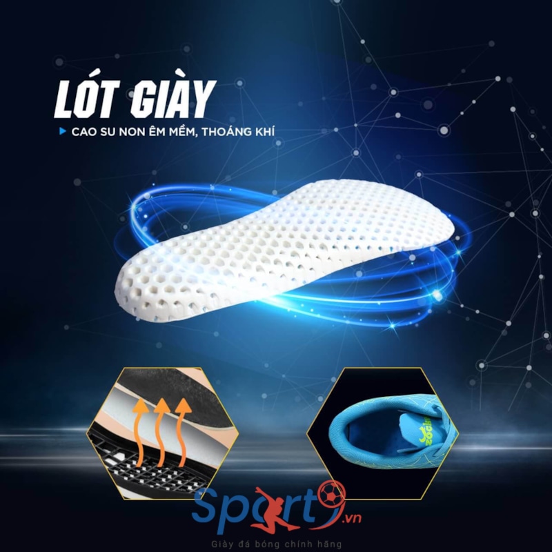 Zocker Inspire PRO giày đá bóng sân cỏ nhân tạo chính hãng	