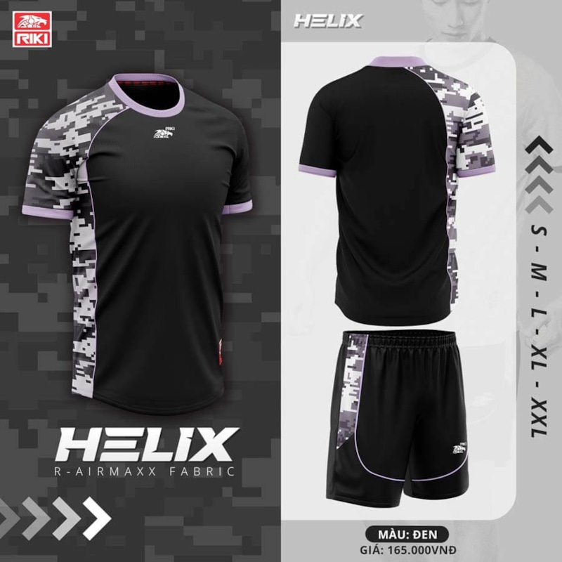 BỘ QUẦN ÁO BÓNG ĐÁ RIKI HELIX