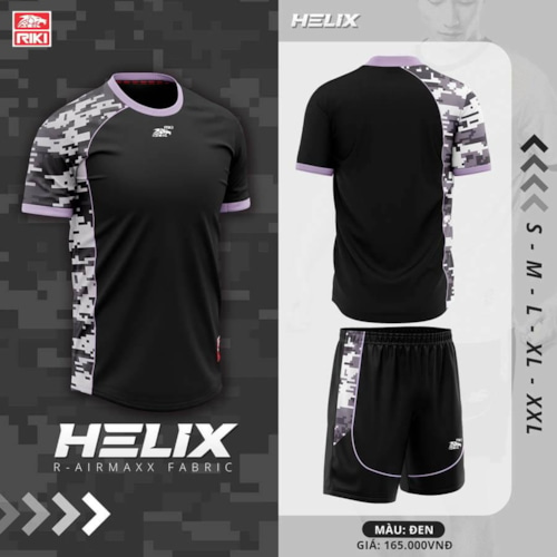 BỘ QUẦN ÁO BÓNG ĐÁ RIKI HELIX