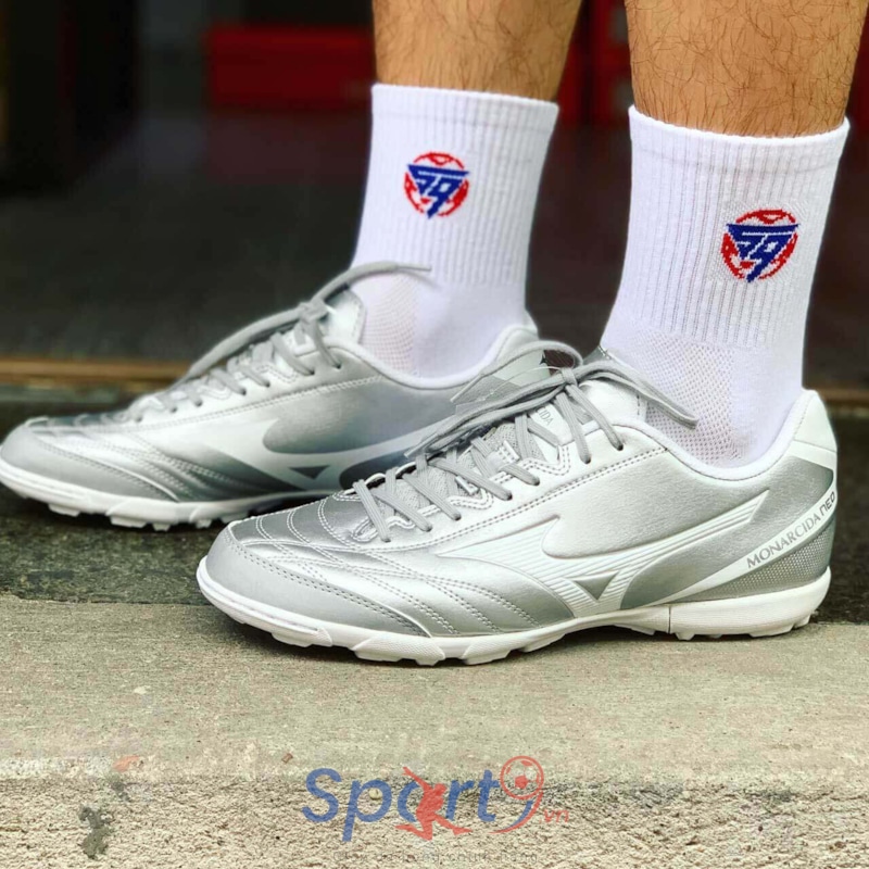 Mizuno Monarcida Neo Sala Select TF Q1GB212203 - Bạc Trắng