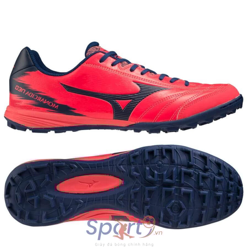 Giay a bong c nhan t o Mizuno Monarcida Neo Sala Pro TF Q1GB232163 Xanh Tim Than Sport9 Vi t Nam