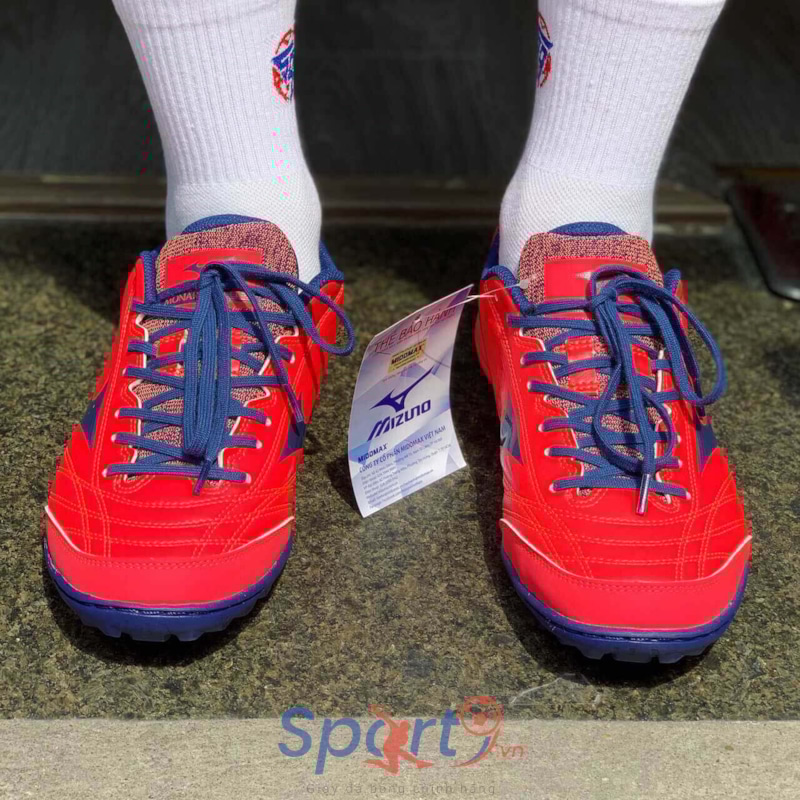 Mizuno Monarcida Neo Sala Pro TF - Q1GB232163 - Đỏ/ Xanh Tím Than