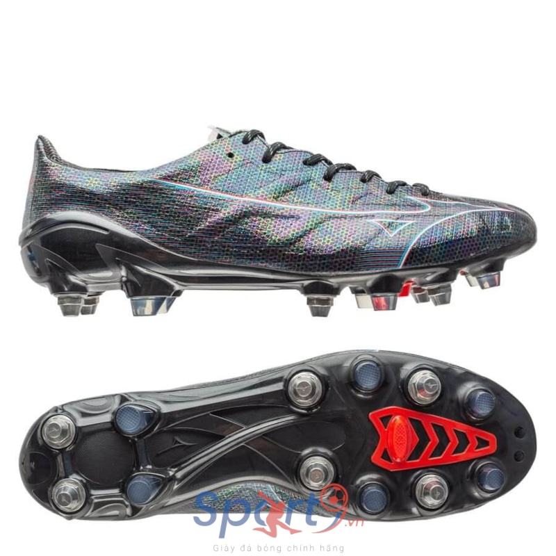 Mizuno Alpha Made in Japan SG Black Pack - Black/Blue/Red