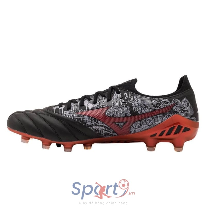 Mizuno Morelia Neo lll Beta Elite FG Sergio Ramos 4 Vol. II - Black/High Risk Red LIMITED EDITION