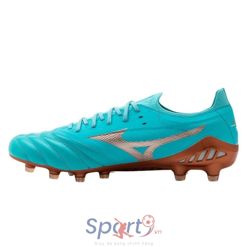 Mizuno Morelia Neo lll Beta Elite FG Azure Blue - Blue/White/Copper