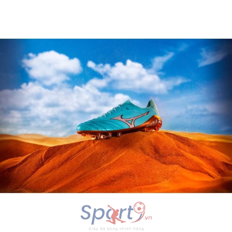 Mizuno Morelia Neo III Beta Made in Japan FG Azure Blue - Blue/Silver