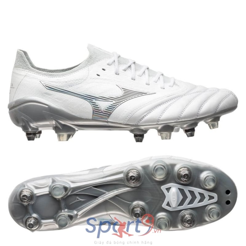 Mizuno Morelia Neo III Beta Made in Japan SG Shining - White/Cool Grey