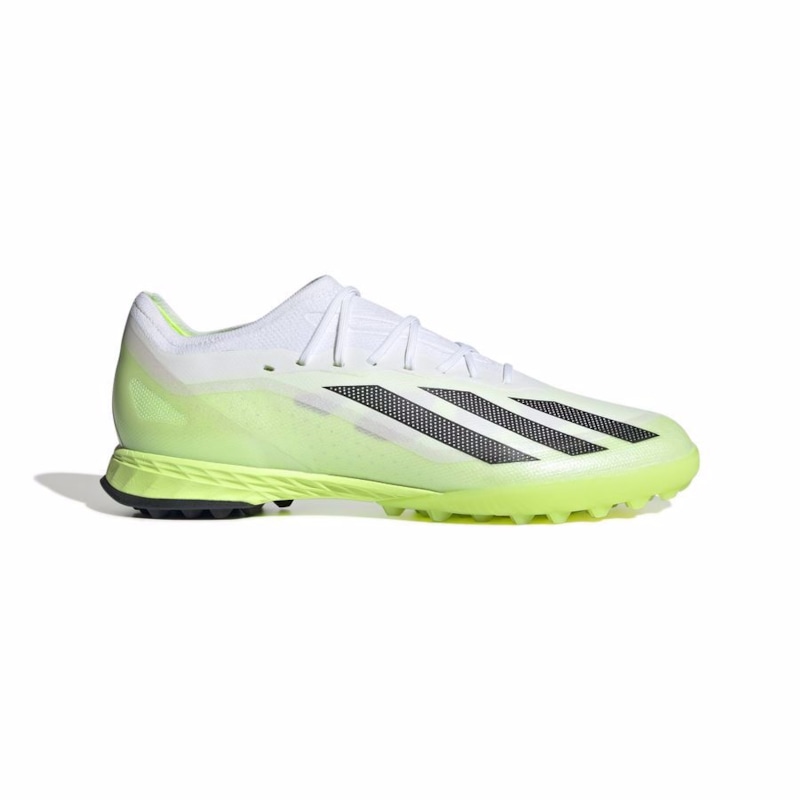 adidas X Crazyfast .1 TF Crazyrush - Footwear White/Core Black/Lucid Lemon