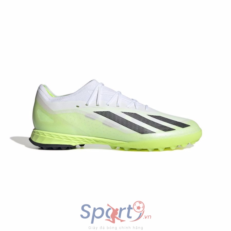 adidas X Crazyfast .1 TF Crazyrush - Footwear White/Core Black/Lucid Lemon