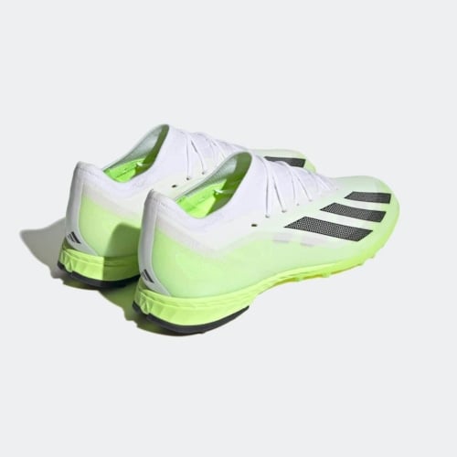 adidas X Crazyfast .1 TF Crazyrush - Footwear White/Core Black/Lucid Lemon	