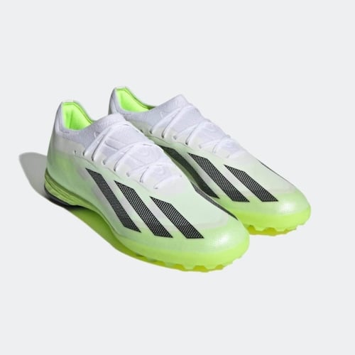 adidas X Crazyfast .1 TF Crazyrush - Footwear White/Core Black/Lucid Lemon	