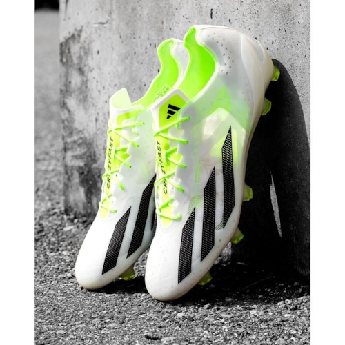 adidas X Crazyfast + FG Crazyrush - Footwear White/Core Black/Lucid Lemon