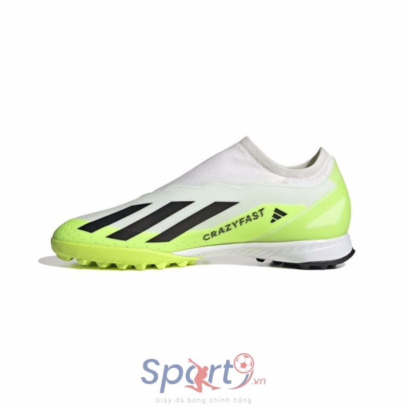 adidas X Crazyfast .3 Laceless TF Crazyrush - Xanh/Trắng - ID9346