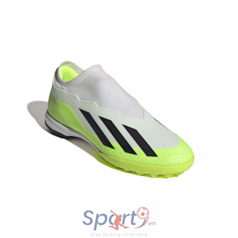 adidas X Crazyfast .3 Laceless TF Crazyrush - Xanh/Trắng - ID9346