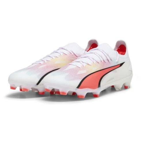 PUMA Ultra Ultimate FG/AG Breakthrough - PUMA White/PUMA Black/Fire Orchid