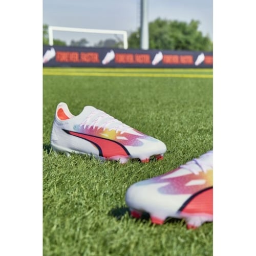 PUMA Ultra Ultimate FG/AG Breakthrough - PUMA White/PUMA Black/Fire Orchid