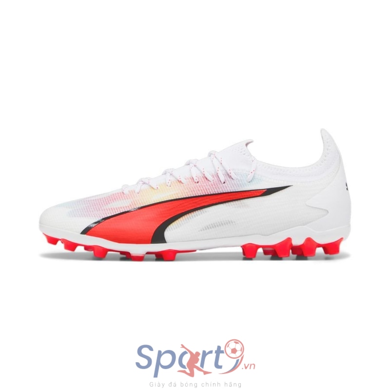 PUMA Ultra Ultimate MG Breakthrough - PUMA White/PUMA Black/Fire Orchid