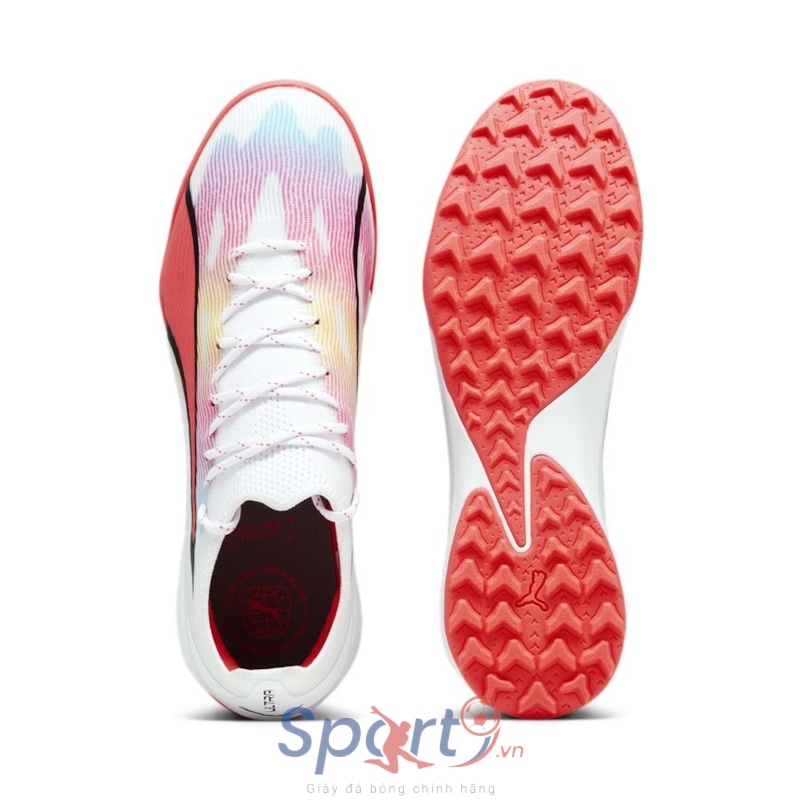 PUMA Ultra Ultimate Cage TT Breakthrough - PUMA White/PUMA Black/Fire Orchid