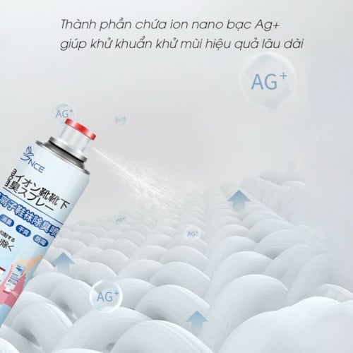 Xịt khử mùi giày NANO bạc - 260ml