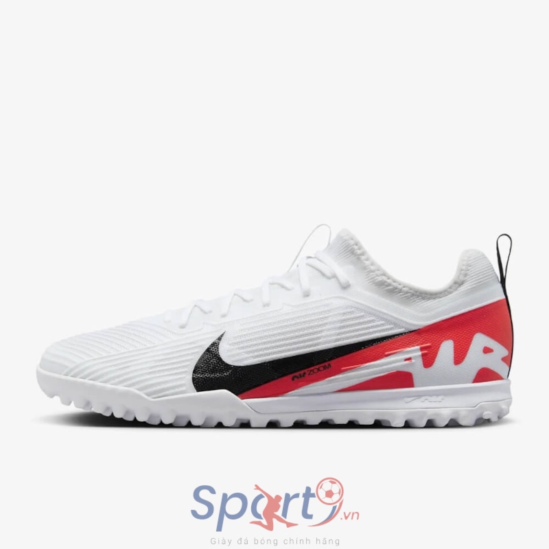 Nike Air Zoom Mercurial Vapor 15 Pro TF - Trắng/Đen/Đỏ - DJ5605-600