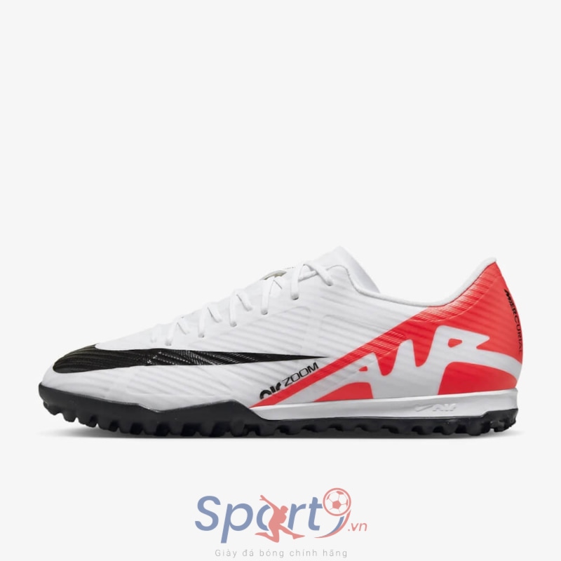 Nike Zoom Mercurial Vapor 15 Academy TF - Trắng/Đen/Đỏ - DJ5635-600