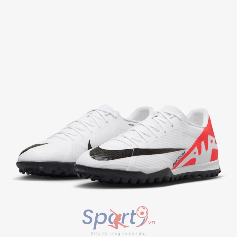 Nike Zoom Mercurial Vapor 15 Academy TF - Trắng/Đen/Đỏ - DJ5635-600