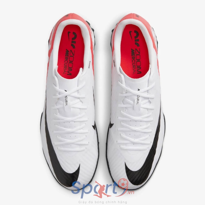 Nike Zoom Mercurial Vapor 15 Academy TF - Trắng/Đen/Đỏ - DJ5635-600