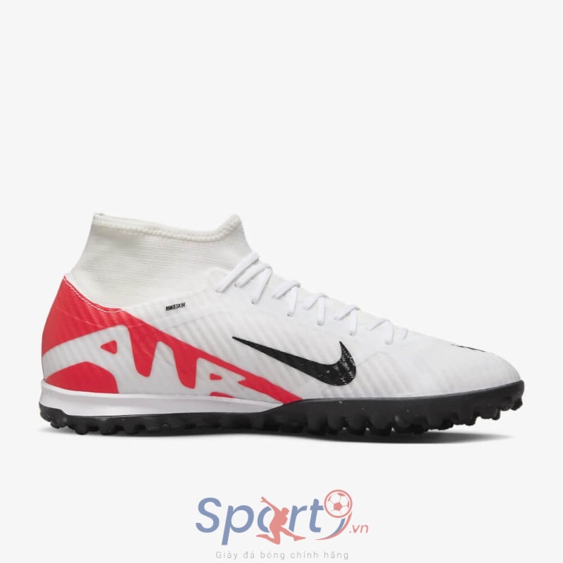 Nike Zoom Mercurial Superfly 9 Academy TF - Trắng/Đen/Đỏ - DJ5629-600