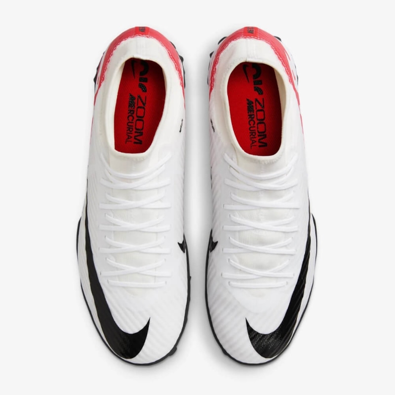 Nike Zoom Mercurial Superfly 9 Academy TF - Trắng/Đen/Đỏ - DJ5629-600