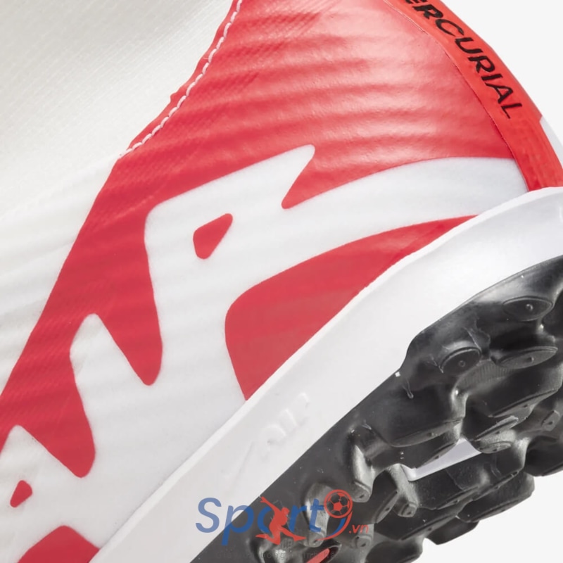 Nike Zoom Mercurial Superfly 9 Academy TF - Trắng/Đen/Đỏ - DJ5629-600