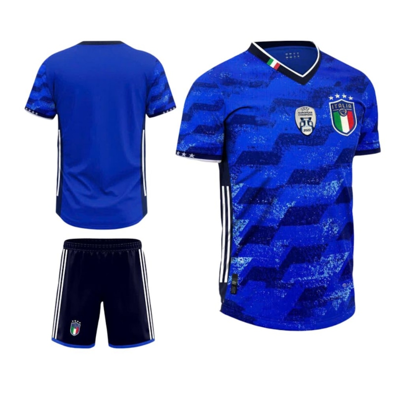 BỘ QUẦN ÁO BÓNG ĐÁ  ĐỘI TUYỂN QUỐC GIA ITALIA  MÀU XANH ĐEN