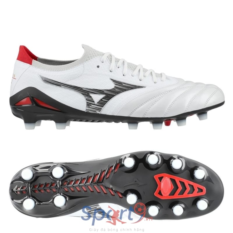 Mizuno Morelia Neo IV Beta Made in Japan FG - White/Black/Chinese Red