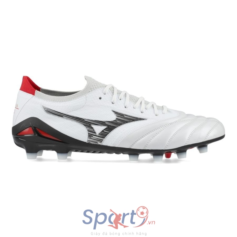 Mizuno Morelia Neo IV Beta Made in Japan FG - White/Black/Chinese Red