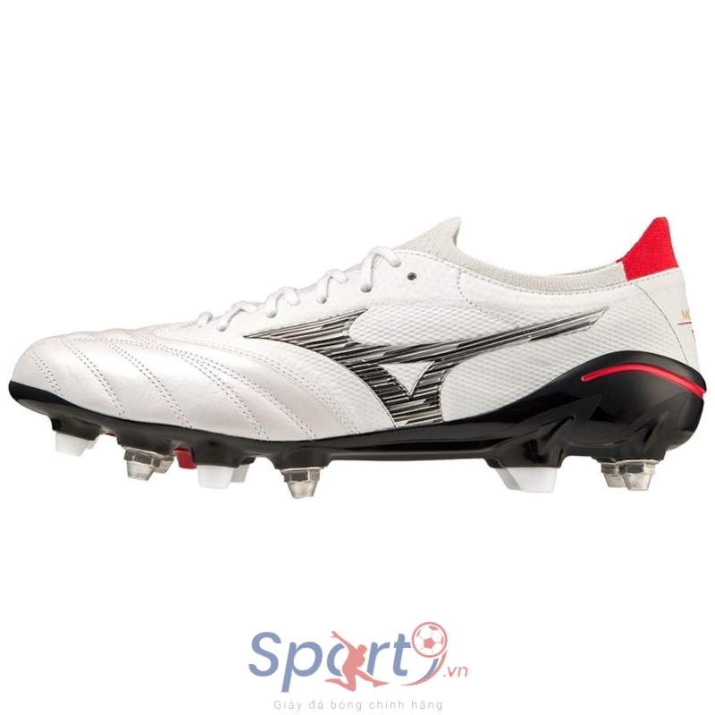 Mizuno Morelia Neo IV Beta Made in Japan SG - White/Black/Chinese Red