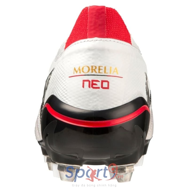 Mizuno Morelia Neo IV Beta Made in Japan SG - White/Black/Chinese Red