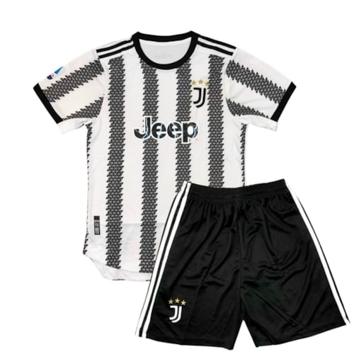 BỘ QUẦN ÁO BÓNG ĐÁ JUVENTUS 2022-23 MÀU TRẮNG ĐEN