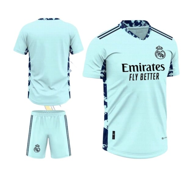 BỘ QUẦN ÁO BÓNG ĐÁ REAL MADRID MÀU XANH