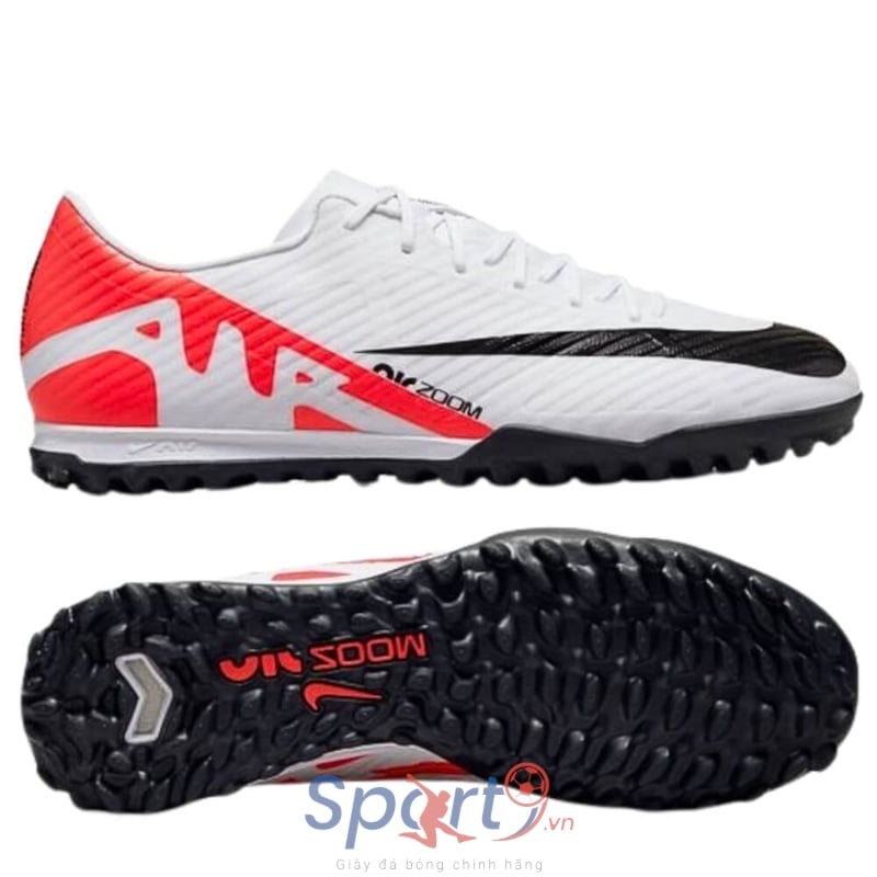Nike Zoom Mercurial Vapor 15 Academy TF - Trắng/Đen/Đỏ - DJ5635-600