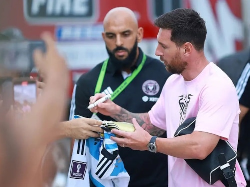 Bật mí danh tính vệ sĩ bảo vệ Messi như hình với bóng ở Inter Miami