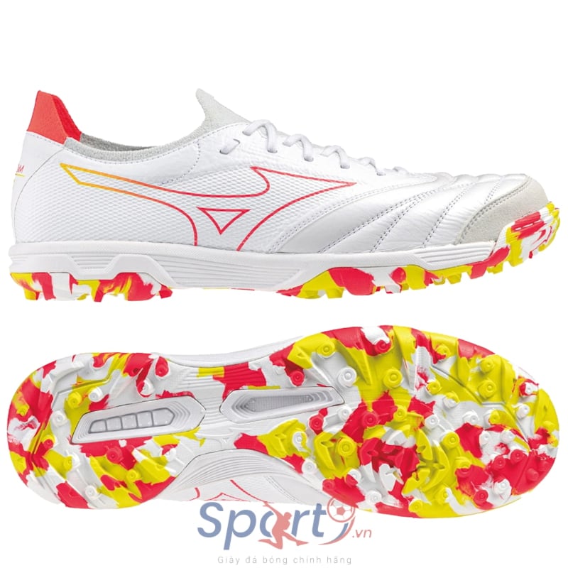 Mizuno Morelia Neo Sala Beta Japan TF - Trắng/Đỏ/Vàng - Q1GB239064