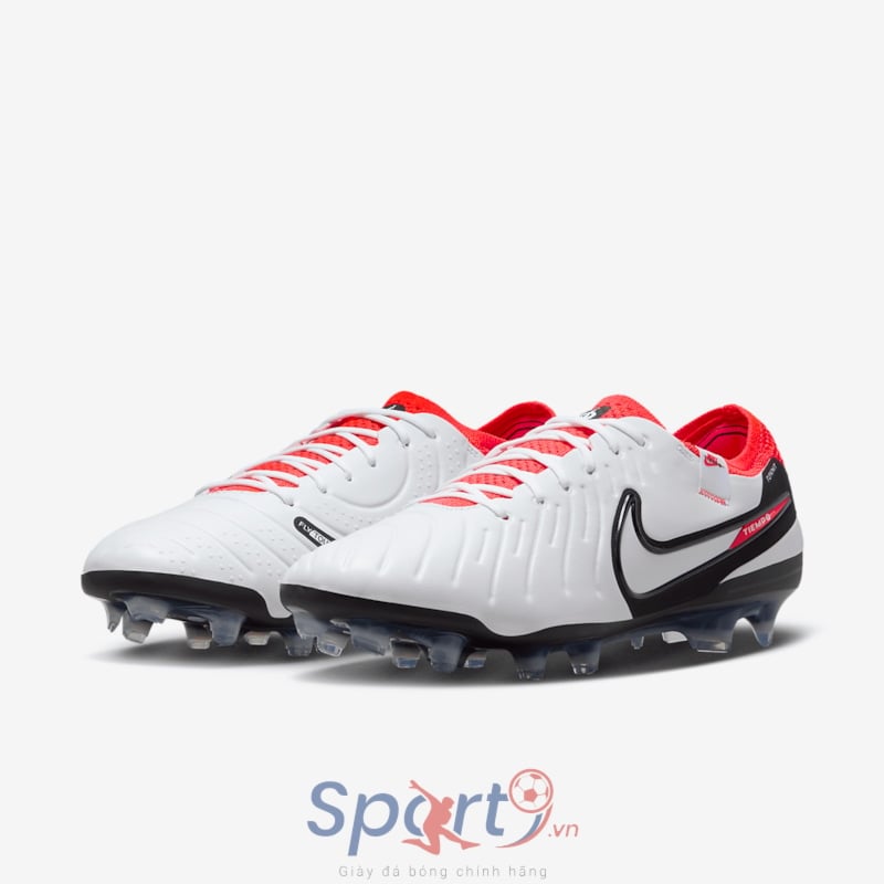 Nike Tiempo Legend 10 Elite FG - Trắng/Đỏ - DV4328-100