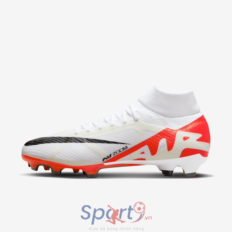 Nike Mercurial Superfly 9 Pro FG - Trắng Đỏ - DJ5598-600