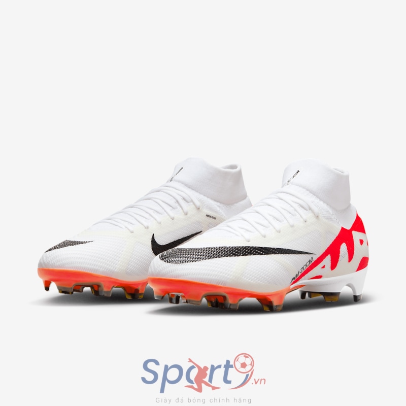Nike Mercurial Superfly 9 Pro FG - Trắng Đỏ - DJ5598-600
