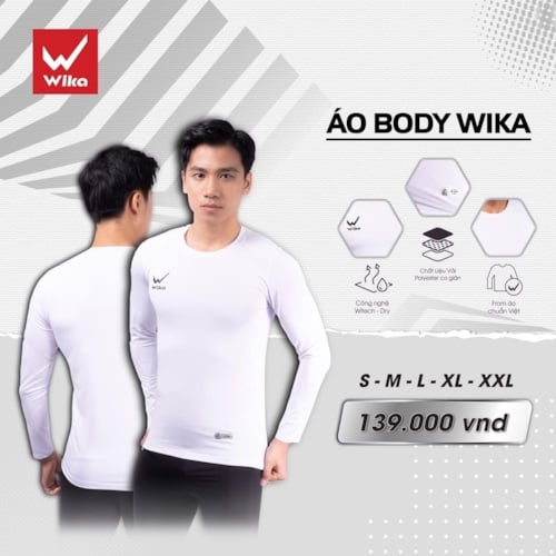 Áo body giữ nhiệt Wika - Màu Trắng