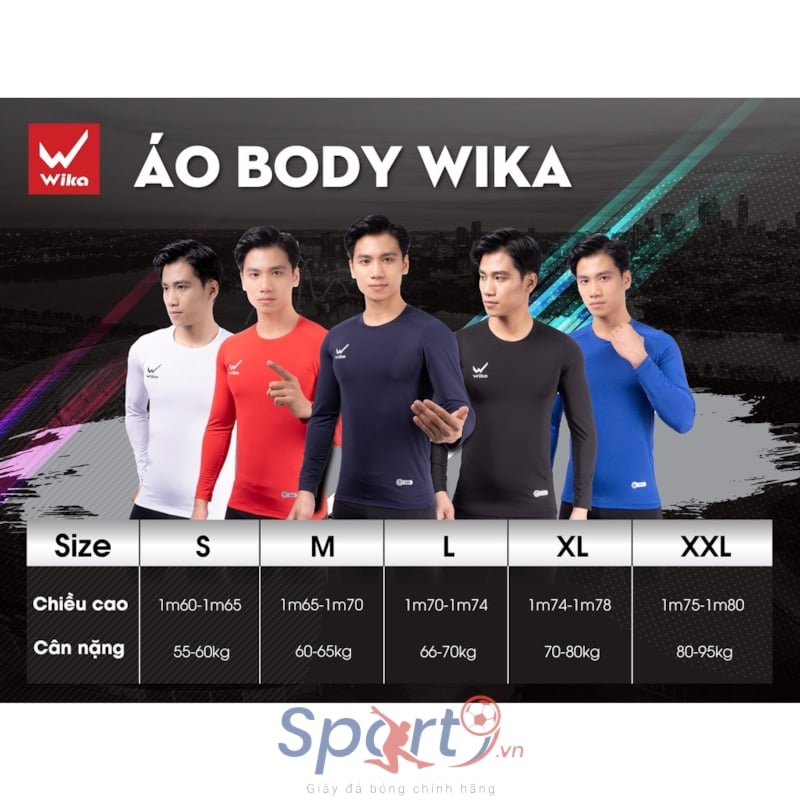 Áo body giữ nhiệt Wika - Màu Trắng