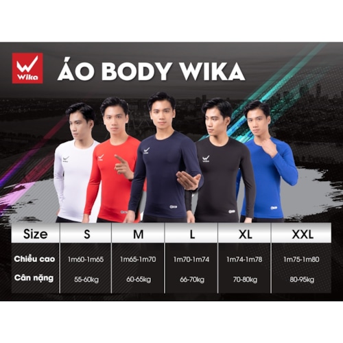 Áo body giữ nhiệt Wika - Màu Trắng