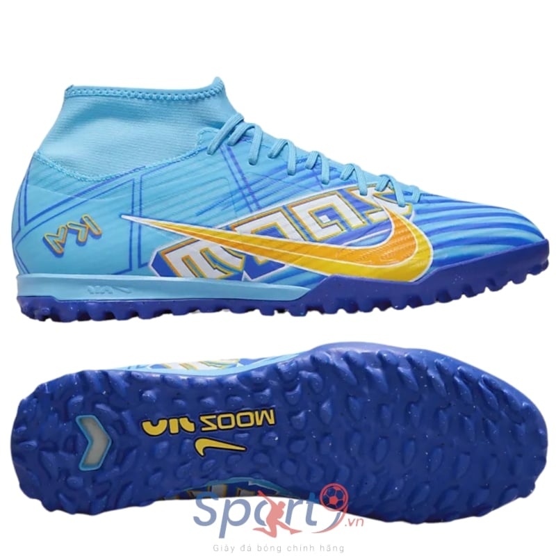 Nike Zoom Mercurial Superfly 9 Academy KM TF - Xanh/Vàng - DO9347-400