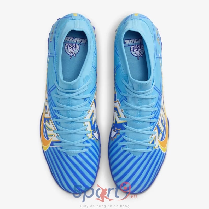 Nike Zoom Mercurial Superfly 9 Academy KM TF - Xanh/Vàng - DO9347-400